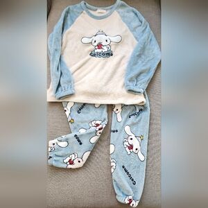 Sanrio Kuromi Cinnamonrol Flannel Pajamas
